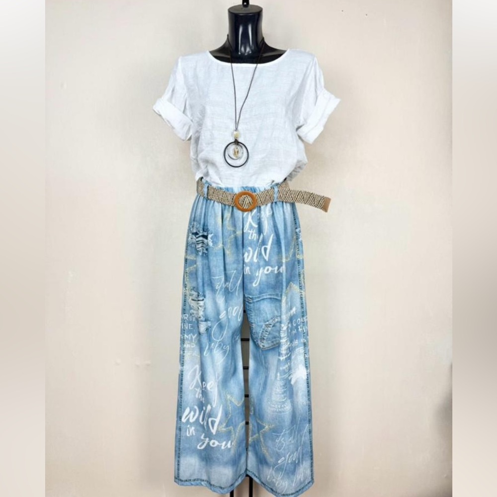 ShopEvelynne Light Blue Pants